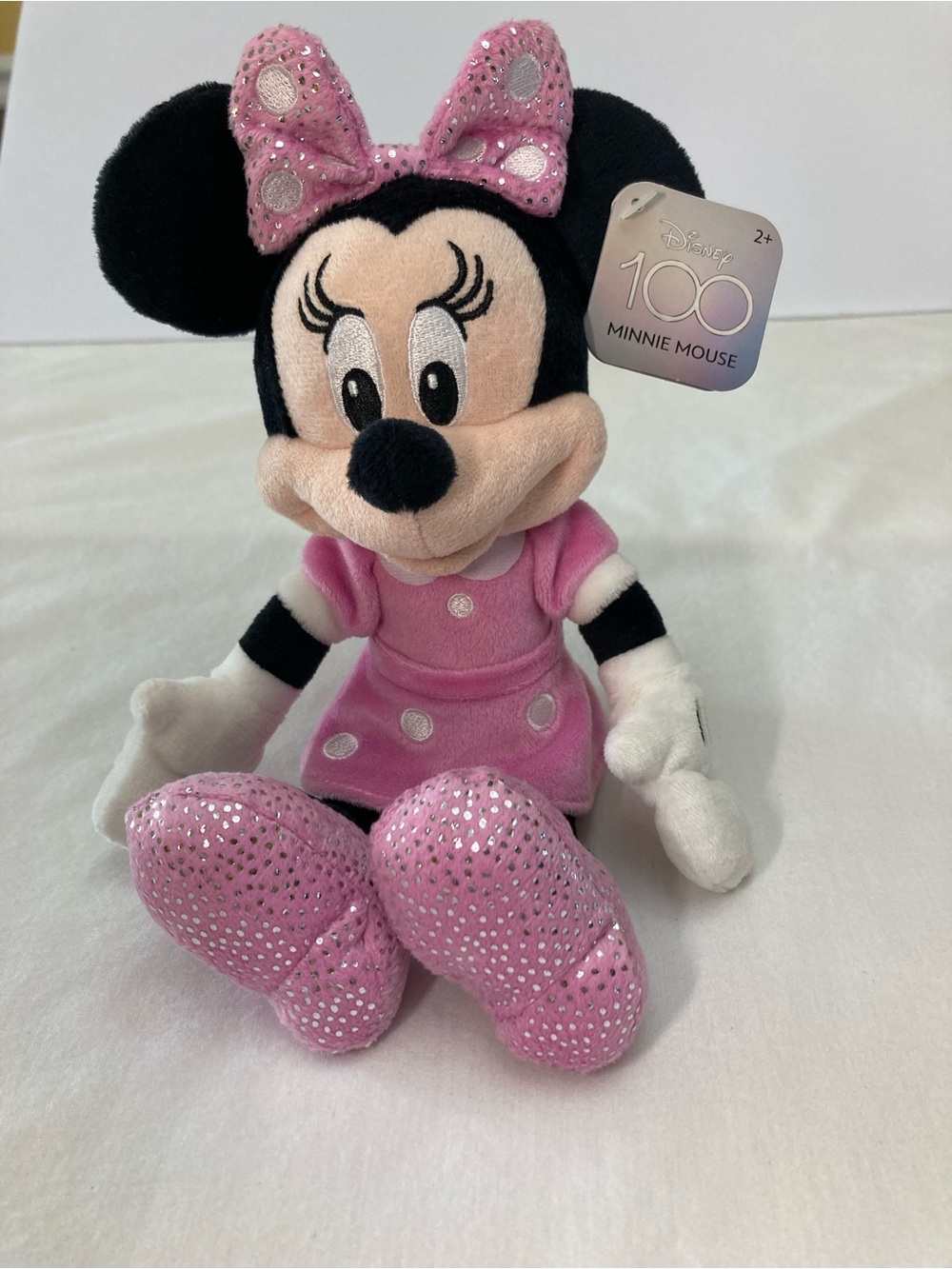 Disney 100 Minnie Mouse Sparkle Plush NWT